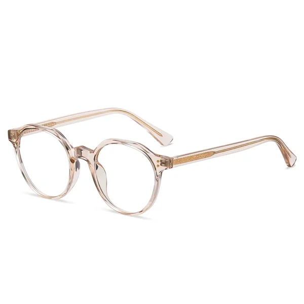 2022 Trending Blue Light Blocking Men's Retro Glasses TR90 Anti Radiation Eyeglasses Women Round Transparent Fashion Eyewear - Image 6
