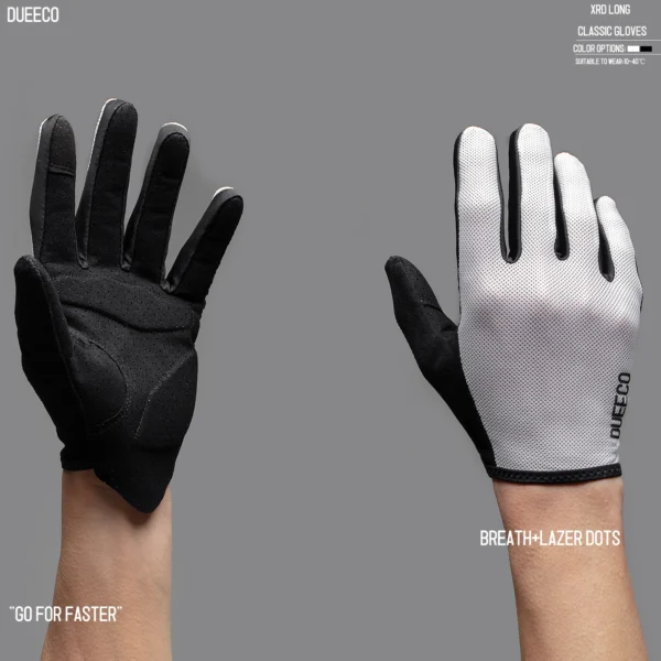 DUEECO Cycling Gloves Bike Gloves Bicycle gloves-Full Finger MTB MX Gloves XRD Pad Shock Absorbing Non-Slip Touch Screen Design - Image 4