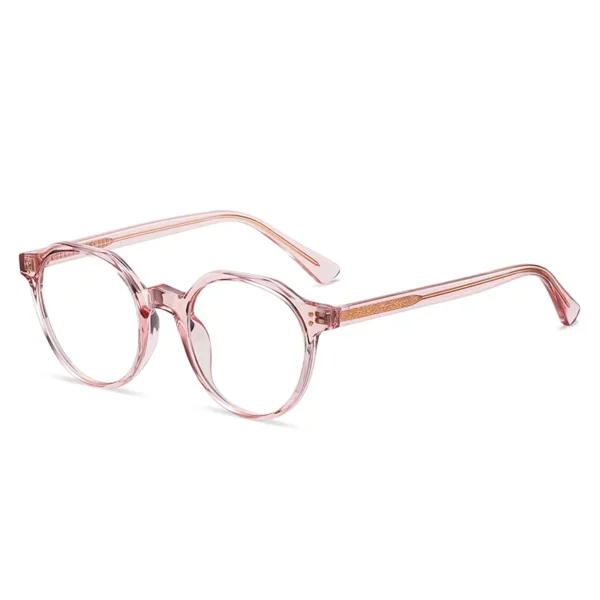 2022 Trending Blue Light Blocking Men's Retro Glasses TR90 Anti Radiation Eyeglasses Women Round Transparent Fashion Eyewear - Image 5