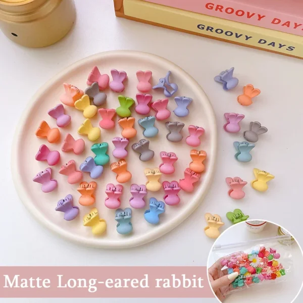 10/20Pcs Girls Cute Cartoons Hair Clips Claw Clip Flower Star Small Hair Claws Children Sweet Hairpins Fashion Hair Accessories - Image 5