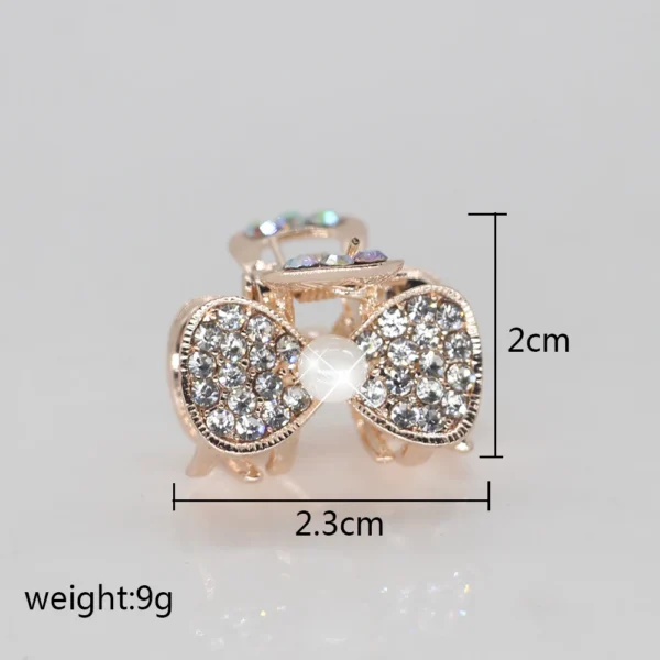 AINAMEISI Mini Hair Crab Claw Clip Hair Jewelry For Women Girls Flower Crystal pearl Hairpins Barrettes Hair Clips Headwear - Image 4