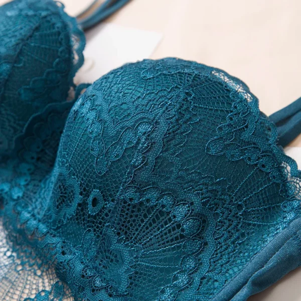 Comfortable Gathering Sexy Underwear Suit push up bra Ring-free lace edge massage palm cup bra+set lingerie femme 75C 80C 85C - Image 4