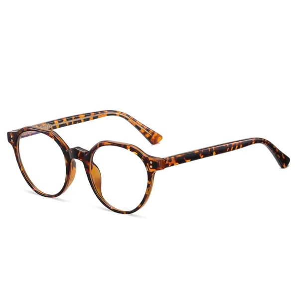 2022 Trending Blue Light Blocking Men's Retro Glasses TR90 Anti Radiation Eyeglasses Women Round Transparent Fashion Eyewear - Image 4