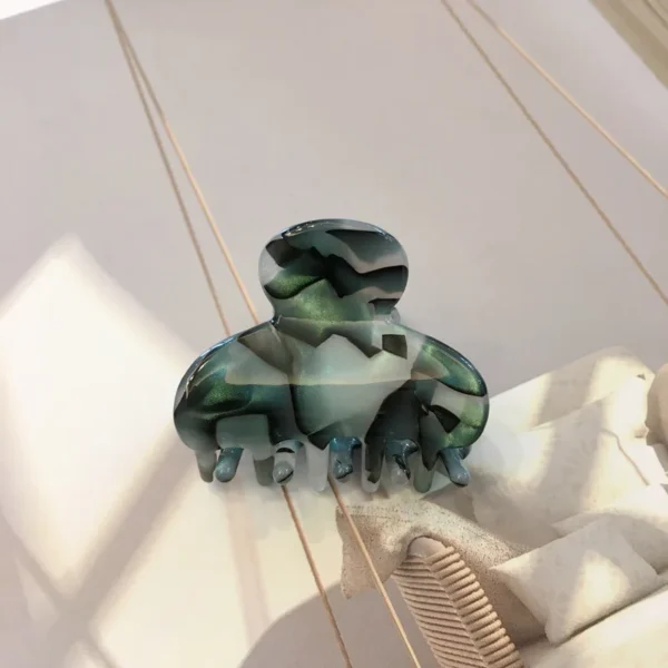 2024 Autumn New Fashion Girls Little Hair Clip Accessories Colourful Acetate Sheet Geometric For Women Sweet Hairpins Headdress - Image 5