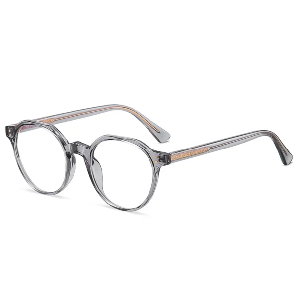 2022 Trending Blue Light Blocking Men's Retro Glasses TR90 Anti Radiation Eyeglasses Women Round Transparent Fashion Eyewear - Image 2