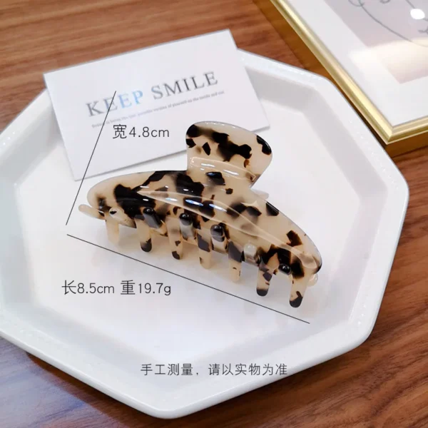 Large Accetate Leopard Print Acrylic Hairpins Hair Clip Crab Hair Claws For Women Girl Hair Accessories Headdress Party Gifts - Image 2