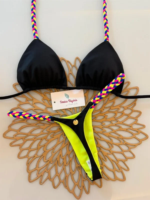 Micro Bikinis 2025 Women Swimsuit New Swimwear Halter Bikini Set Brazilian Biquini Female Thong Beachwear Party Wear