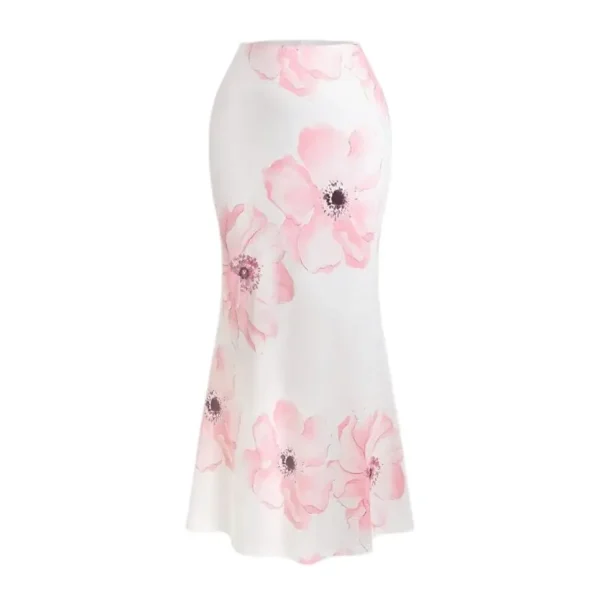 Fashion Butterfly Printed Skirts Womens 2025 Long Skirts For Women Summer Ladies Jupe Bodycon Knit Hip Skirt Beach Saia - Image 6