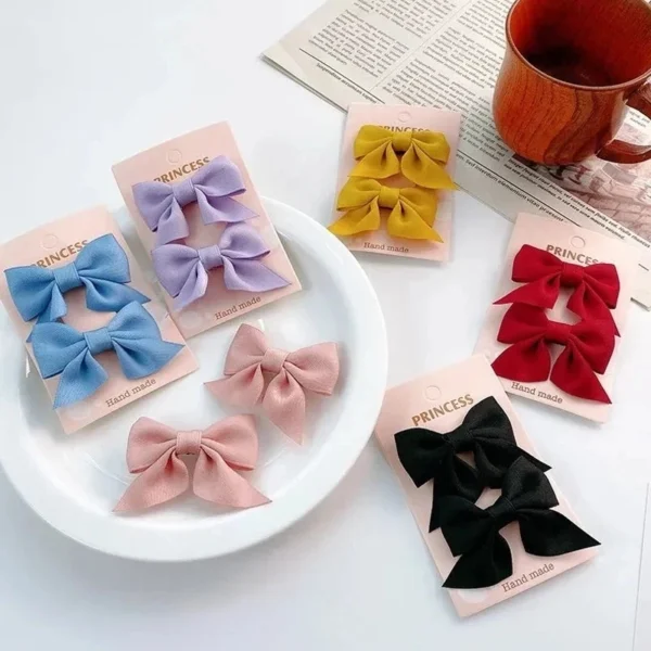 New Cute Bow Headgear Sweet Little Girl Hair Accessories Summer Girls Net Red Clips Baby Hairpins Children Hair Clips Gifts - Image 2