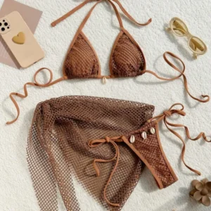 2025  Bikinis Female Swimsuits Women's Three-Piece Swimwear Beach Swim Wear Bathing Suits Brazilian Bikini Set Pool Bather