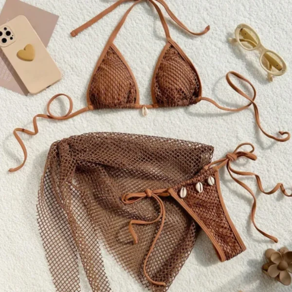 2025  Bikinis Female Swimsuits Women's Three-Piece Swimwear Beach Swim Wear Bathing Suits Brazilian Bikini Set Pool Bather