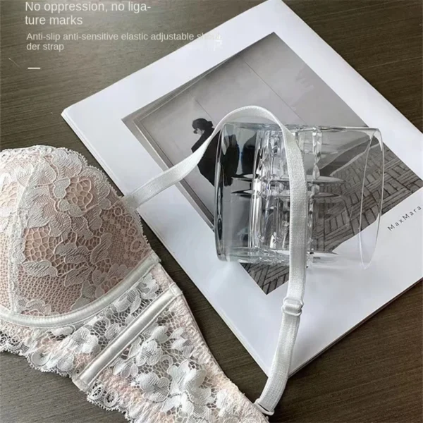 Women's Bra Briefs Set Sexy Lace Brassiere Fashion Push Up Bra Girl Soft Steel Ring Small Underwear Female Sexy Lingerie Suit - Image 4