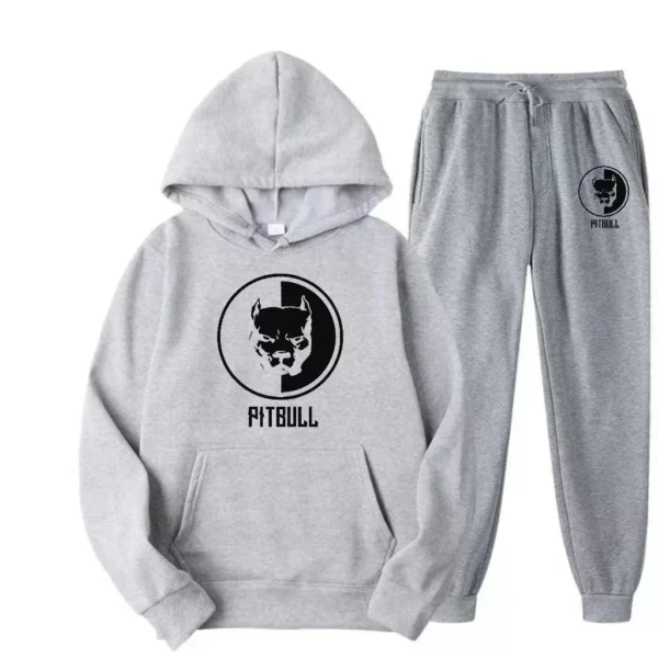 Brand New Spring and Autumn Men's Set Two-piece Hooded Shirt+running Pants Sports Set Casual Men's Sports Shirt Sportswear Hood - Image 3