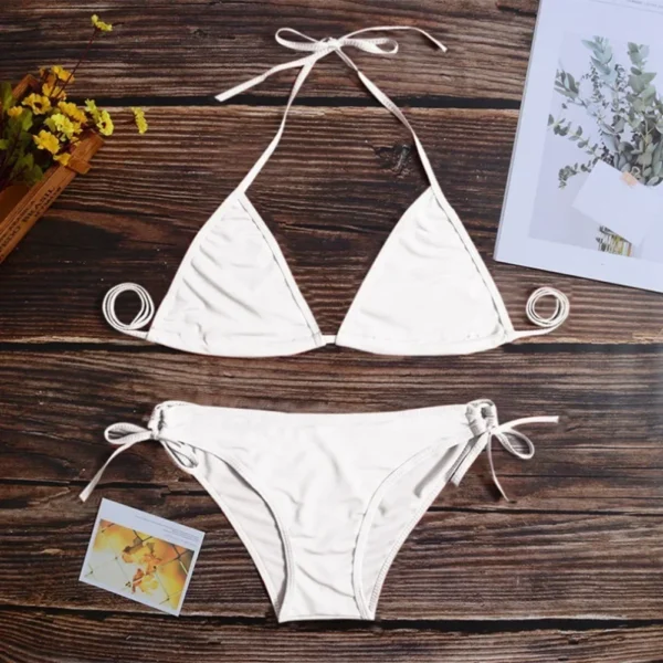 Women Swimsuit String Thong Bikini Set Sexy Swimsuit Bandage Style Hot Brazilian Swimwear Woman Two-piece Swimsuit Bikinis - Image 5