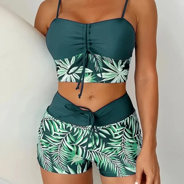 Hot Sale Of The Season New Printed Bikini with Mesh Long Sleeve Sun Protection Swimwear Women's Fashionable One-Piece Swimsuit f - Image 4
