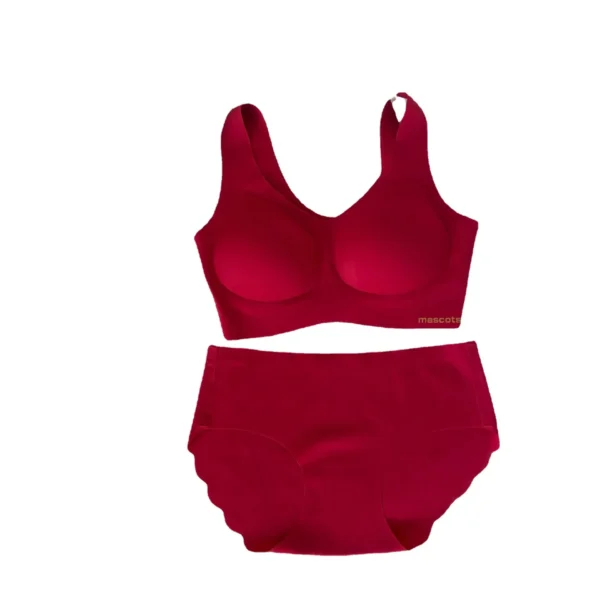Red Lingerie Set Women's Hot Sale Of The Season New Year Lucky Charm Sexy Gathered Bra Set Four Styles New Marriage Underwear Ch - Image 5