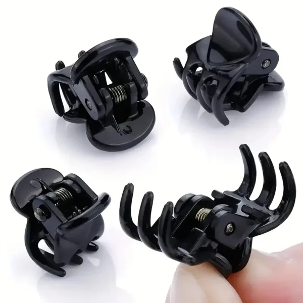 Mini Hair Claw Clips for Women Girls Korean Simple Small Black Transparent Plastic Clips Hairpin Kids Hair Styling Accessories - Image 6