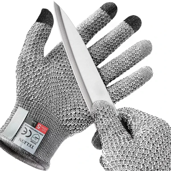 Anti cutting touch screen anti cutting gloves kitchen food grade slaughter and fish killing anti cutting gloves - Image 2