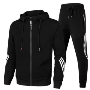 2025 Spring and Autum New Men's Casual Sports Fashion Zipper Hoodie Set Men's and Women's Running Hoodie and Pants Two Piece Set