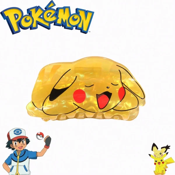 1pc/6pcs pocket monsters Pokemon Pikachu Lightning Element Cute Hair Clip Hair Claw Suitable For Thick Hair - Image 5