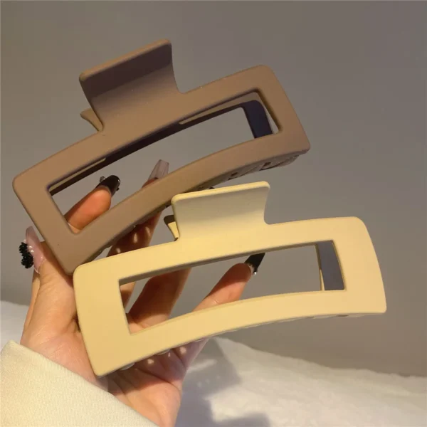New Large Grab Clip Women Candy Color 13cm Square Hair Clip Back Head Hair Volume Shark Clip Headpiece - Image 6