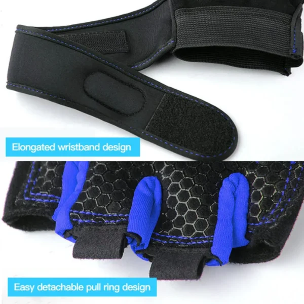 Gym Gloves for Women Men Fitness Weight Lifting Wristband Gloves Body Building Training Sports Exercise Cycling Glove Shockproof - Image 5