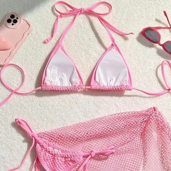 2025  Bikinis Female Swimsuits Women's Three-Piece Swimwear Beach Swim Wear Bathing Suits Brazilian Bikini Set Pool Bather - Image 5