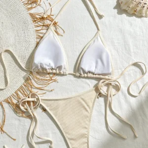 Advanced sense swimsuit female new tethered three point  pure desire swimsuit bikini two-piece swimsuit