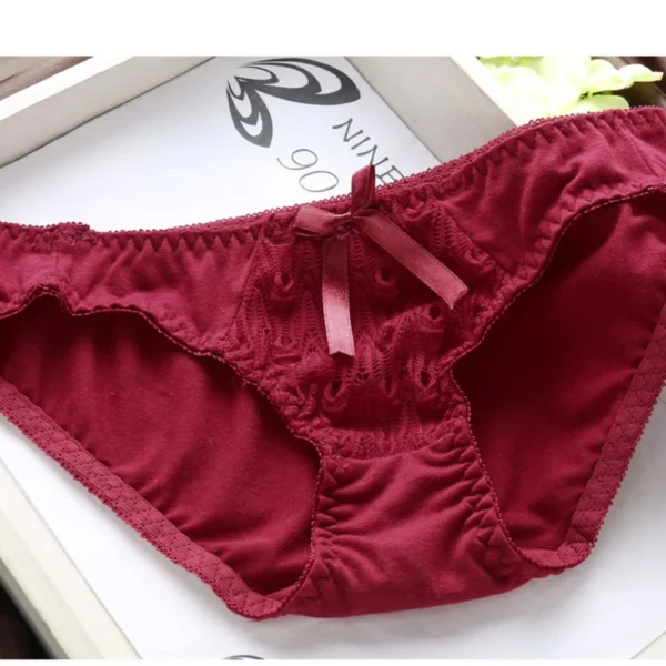 Women Lace Bra Sets Flower Printed Underwear Suit Sexy Lady Ultra-Thin Lingerie Comfortable Push Up Brassiere Outfit - Image 4