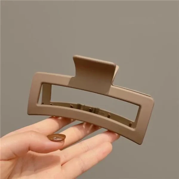 New Large Grab Clip Women Candy Color 13cm Square Hair Clip Back Head Hair Volume Shark Clip Headpiece - Image 4