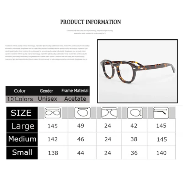 Optical Eyeglasses Frame Men Women Johnny Depp LEMTOSH Vintage Glasses Computer Acetate Spectacle Frame For Male Clear Lens - Image 4