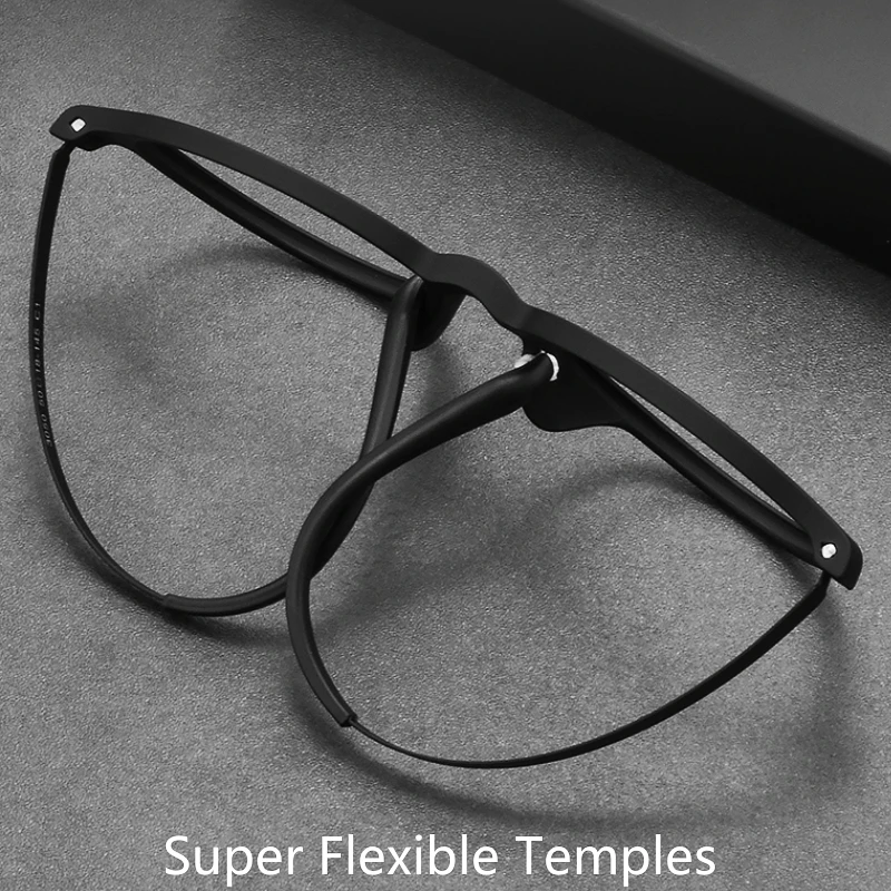 YIMARUILI Ultra-light Retro Round Titanium Alloy Eyeglasses Frame Men and Women Flexible TR90 Optical Prescription Glasses 3050 - Image 3