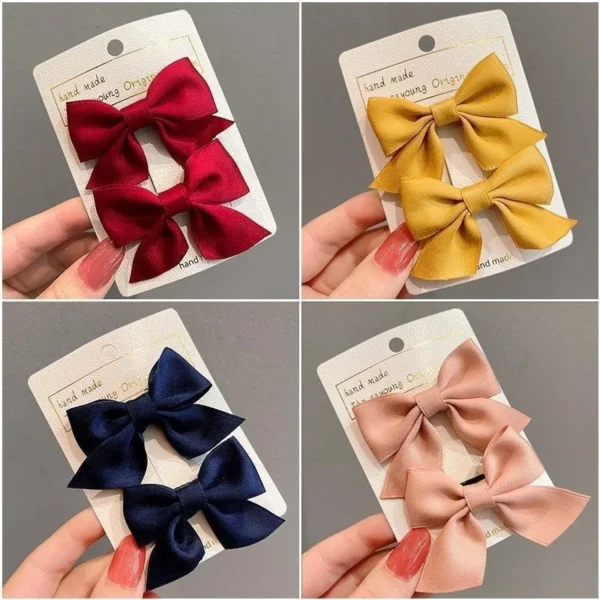 New Cute Bow Headgear Sweet Little Girl Hair Accessories Summer Girls Net Red Clips Baby Hairpins Children Hair Clips Gifts - Image 3