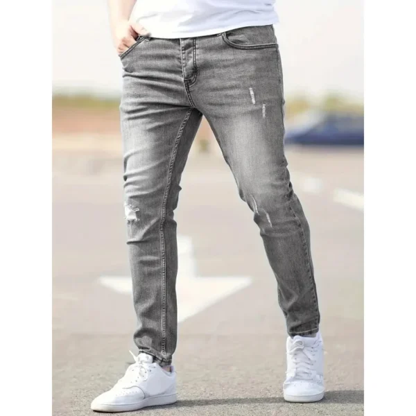 Men's Jeans Casual Spring and Autumn Skinny Pencil Pants Cheap and Good Quality American Style Stretch Big Size Trousers for men - Image 5
