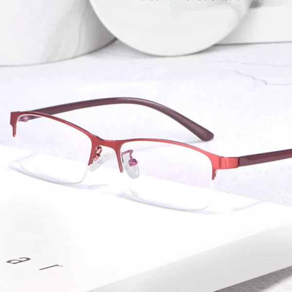 Women Myopia Glasses Ladies Half Frame Anti-blue Light Prescription Glasses Lentes Men Finished Eyewear -1.0 To -4.0 Gafas - Image 4