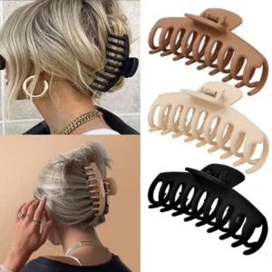 1/2/4/6 Pcs Large Geometric Hair ClawS for Women Cross Matte Hairpin Fashion French Elegant Hairgrips Clips Girl Accessories Set