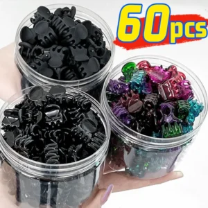 Mini Hair Claw Clips for Women Girls Korean Simple Small Black Transparent Plastic Clips Hairpin Kids Hair Styling Accessories