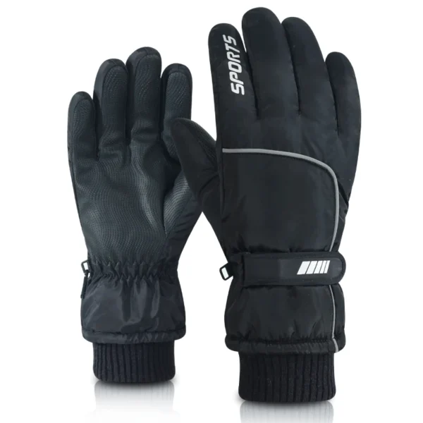 Men's AND WOMEN'S Professional Winter Warm Skiing Gloves, Warm Snow Gloves, Waterproof Motorcycle Gloves, Smile 506 Touch Screen - Image 2