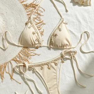 Peachtan thong bikini women push up beach swimwear 2 piece swimsuit 2025 women bikini bathing suit summer women beachwear