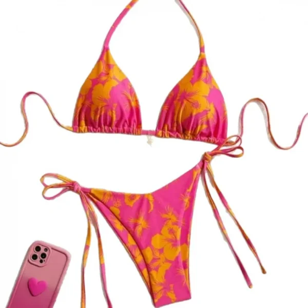 Printed SwimsuitbikiniHigh-end two-piece swimsuit set women - Image 5