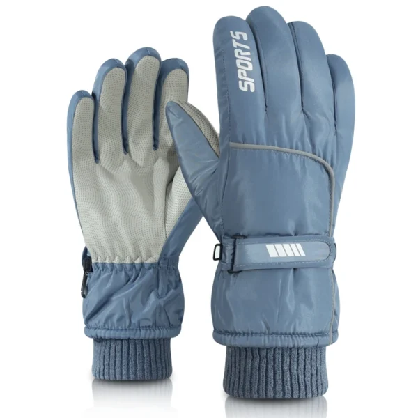 Men's AND WOMEN'S Professional Winter Warm Skiing Gloves, Warm Snow Gloves, Waterproof Motorcycle Gloves, Smile 506 Touch Screen - Image 4