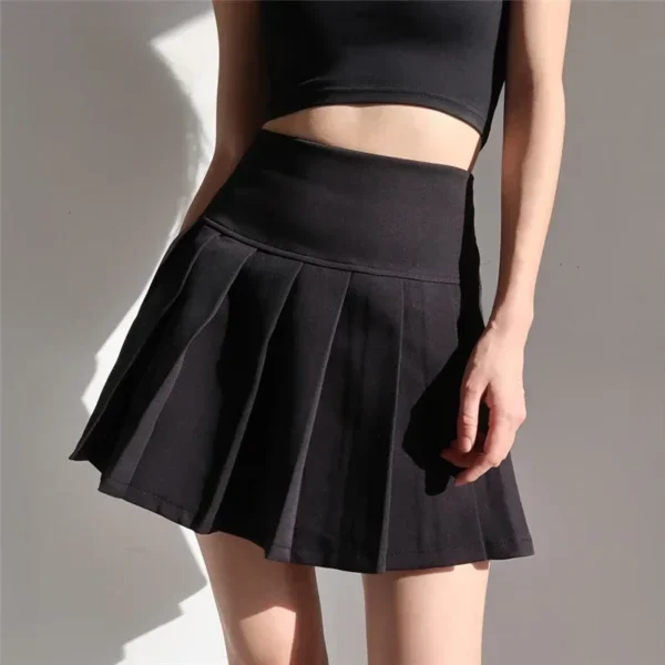 American School Y2k Style Summer Short Pleated Skirt For Women 2024 High Waist Sexy Hotsweet Mini Skirts Female - Image 2