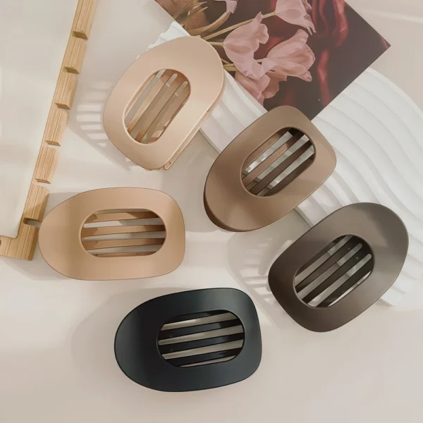 PC Hair Claw Clip for Women New Design Leopard Matte Curved Flat Styling Barrettes Acrylic Lying Down Hair Accessories - Image 5