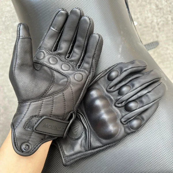 Motorcycle Gloves Men Women Moto Leather Cycling Glove Motorbike ATV Motor S 3XL Bicycle Protection Four Seasons Spring Autumn - Image 2