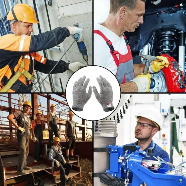 HPPE Level 5 Safety Anti Cut Gloves High-strength Industry Kitchen Gardening Anti-Scratch Anti-cut Glass Cutting Multi-Purpose - Image 4