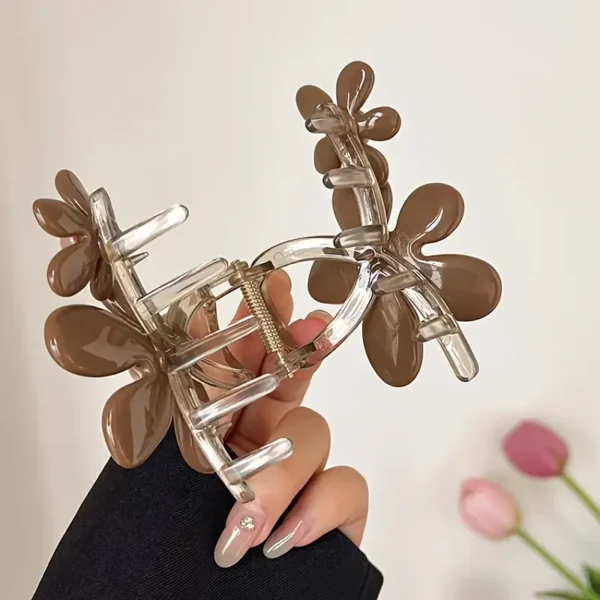1 elegant floral hair clip for women - perfect for fixing half height hairstyles, decorating wigs, and fashionable hair clips - Image 5