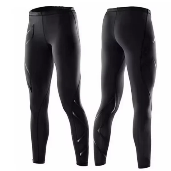 Men's Tights Compression Pants Running Leggings Fitness Bodybuilding Leggings Tights Men Skinny Trousers Breathable Quick Dry - Image 2
