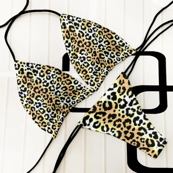 Fashion  bikini suit women's two-piece swimsuit leopard print summer ladies beachwear push-up swimsuit women's clothing - Image 3