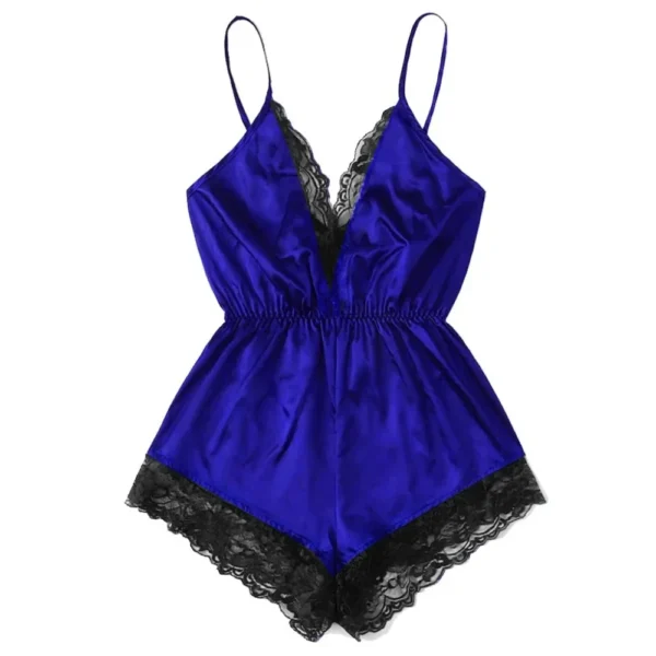 Sexy Lingerie Sleepwear Sling Silky Comfortable Nightwear Womens Silk Satin Sleeveless Robe Kimono Robe Short Bathrobe Pajamas - Image 4