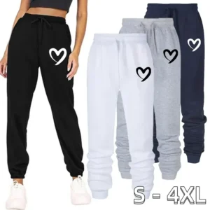 Customize your logo Womens Pants Loose Long Pants Outwear Fashion LTrousers Spring Autumn Winter Sweatpants Jogger Pants S-4XL
